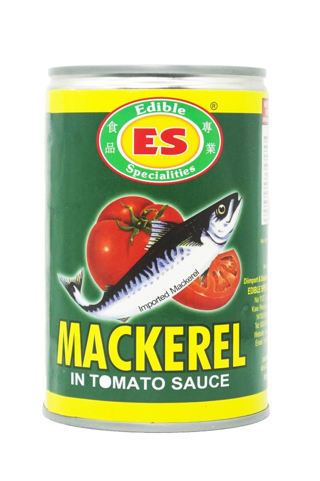 ES MACKEREL IN TOMATO SAUCE (24 X 400GM) Edibles